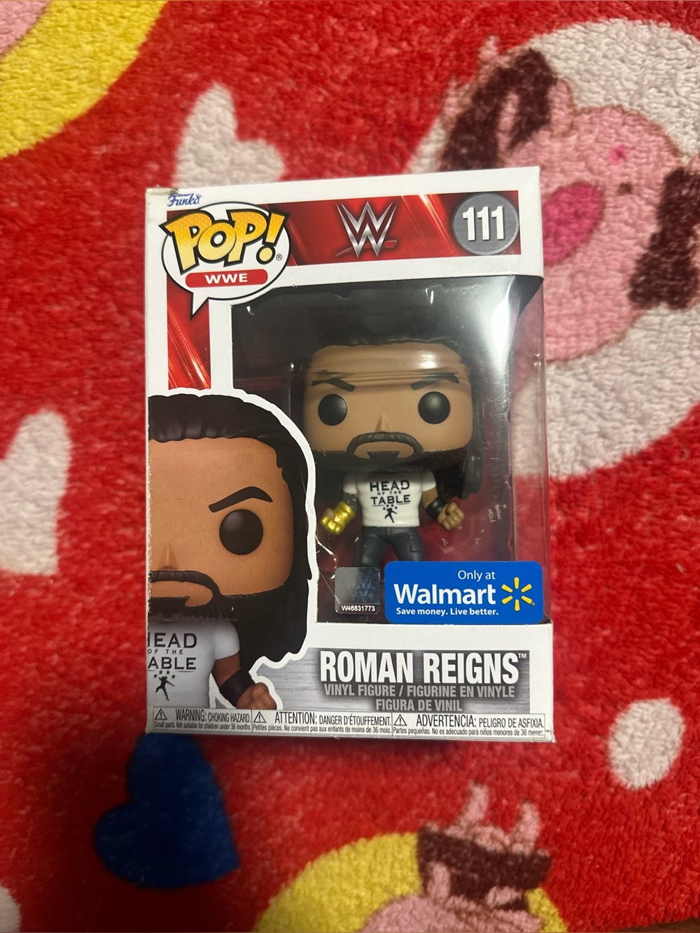 Funko Pop! Roman Reigns Vinyl Figure - Black, White & Gold